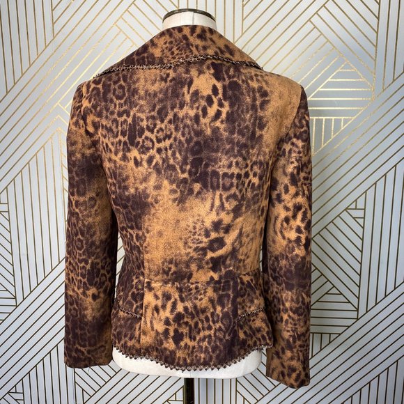 Joseph Ribkoff Leopard Print Blazer - Picture 7 of 8